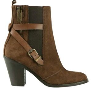 DIESEL D-Kinley Boots Ankle Suede Dark Brown Women’s Sz US 8.5